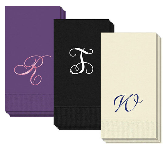 Design Your Own Single Initial Guest Towels